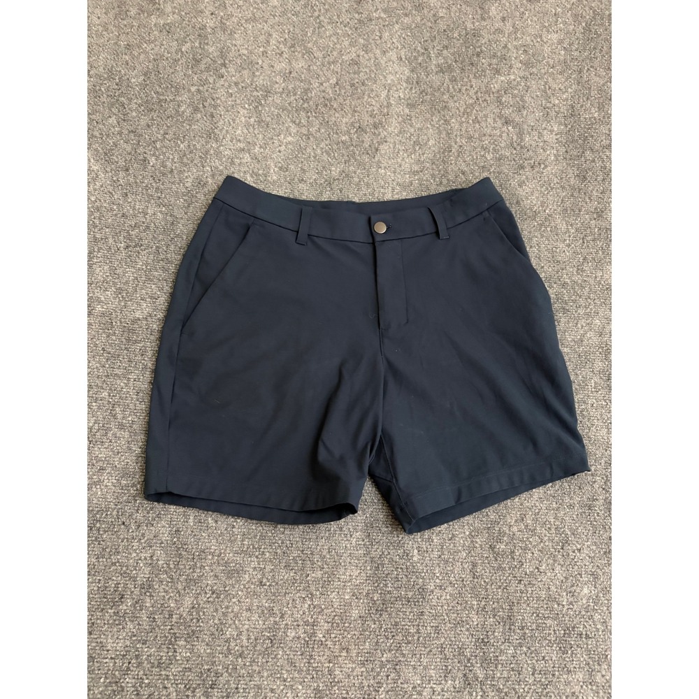 Lululemon ABC Classic Fit Golf Shorts Navy Blue 7 Inch Warpstreme Mens Size 30